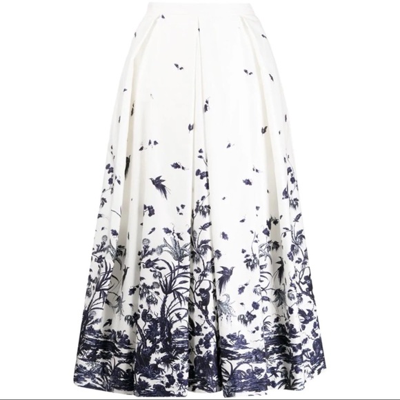ERDEM Dresses & Skirts - ERDEM Elena Floral Graphic Print Midi Skirt